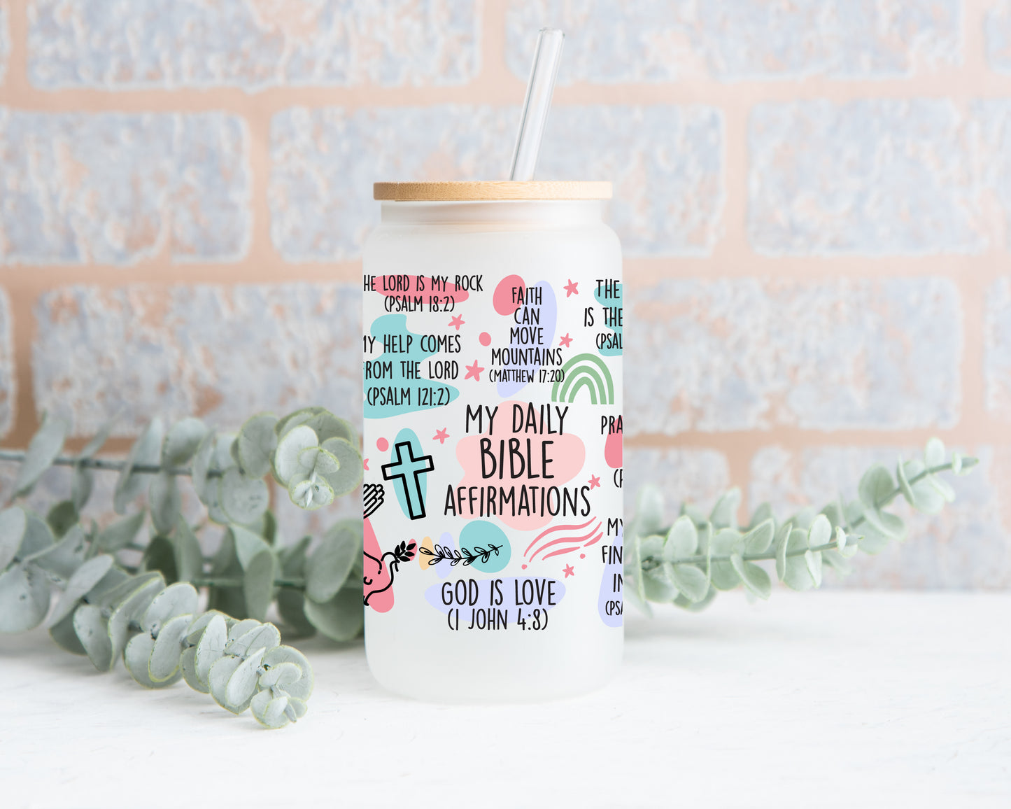 Daily Bible Affirmation Cup