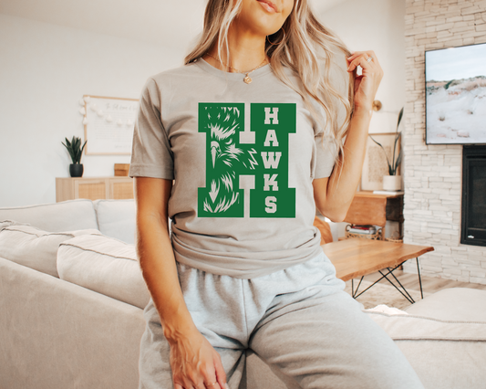 Bold H Hawks T-shirt