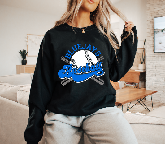 Baseball Retro Bluejays Sweatshirt