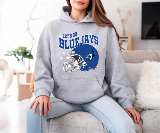 Football Helmet Bluejays Sweatshirt