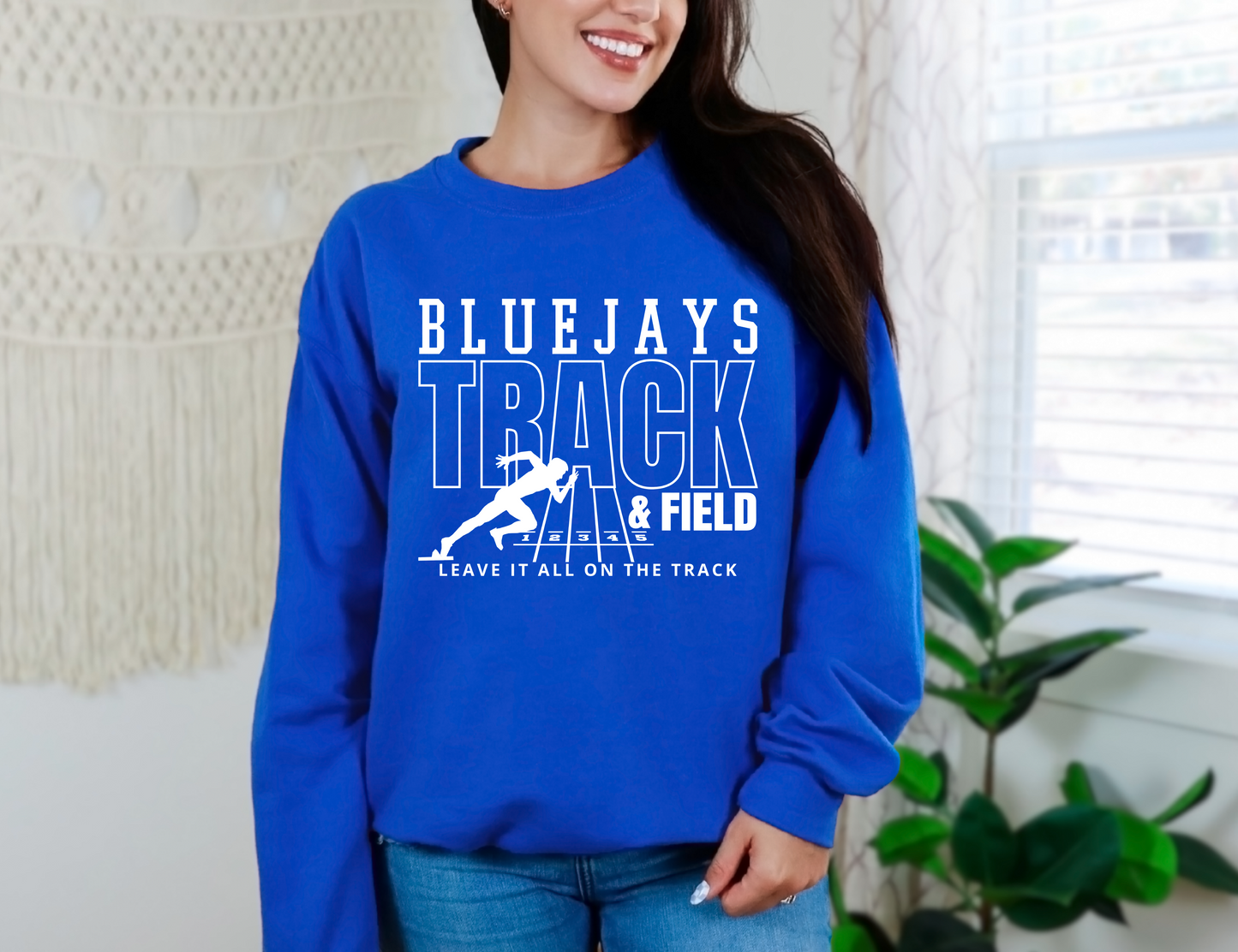 Leave it All on the Track Bluejays Sweatshirt
