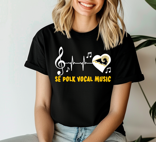SEP Vocal Music Has My Heart T-shirt