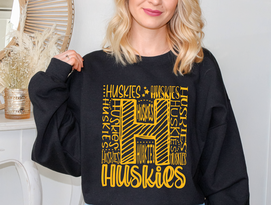 Doodlin' Huskies Sweatshirt