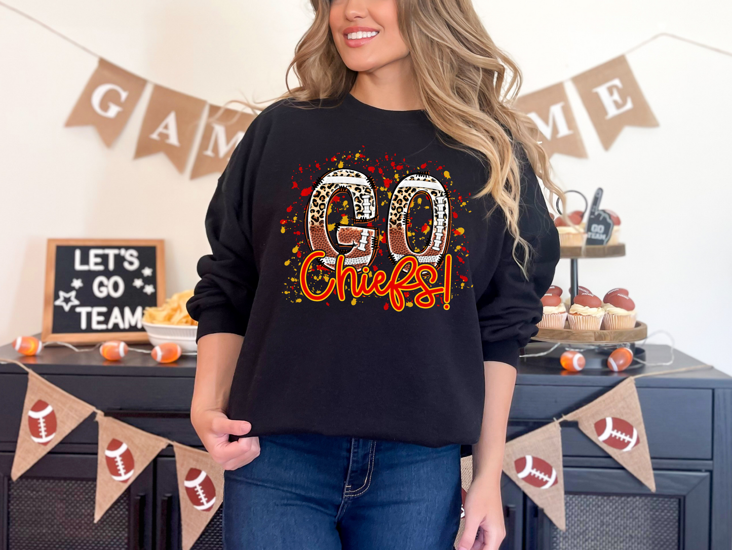 Go Chiefs Paint Sweatshirt