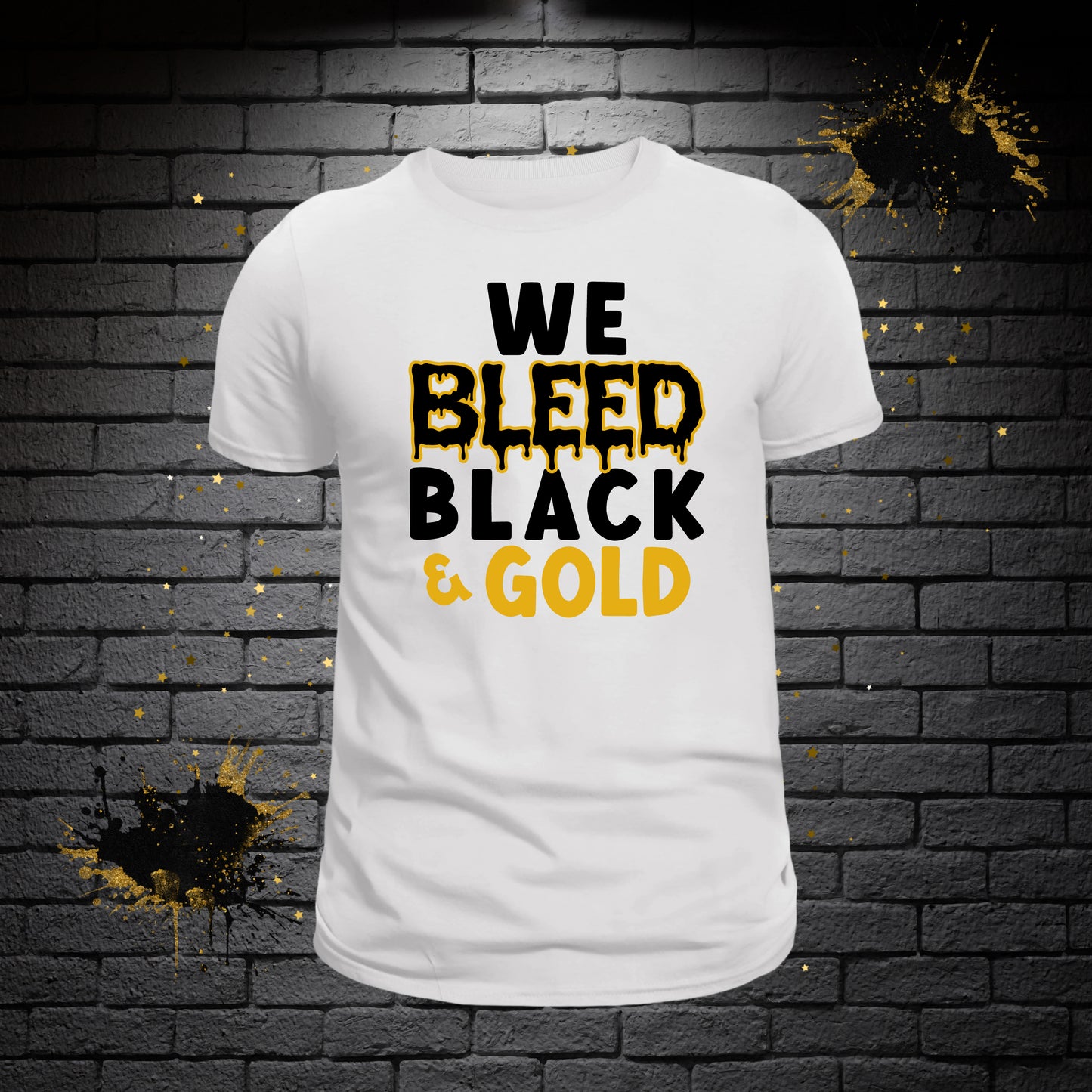 We Bleed Black and Gold T-shirt