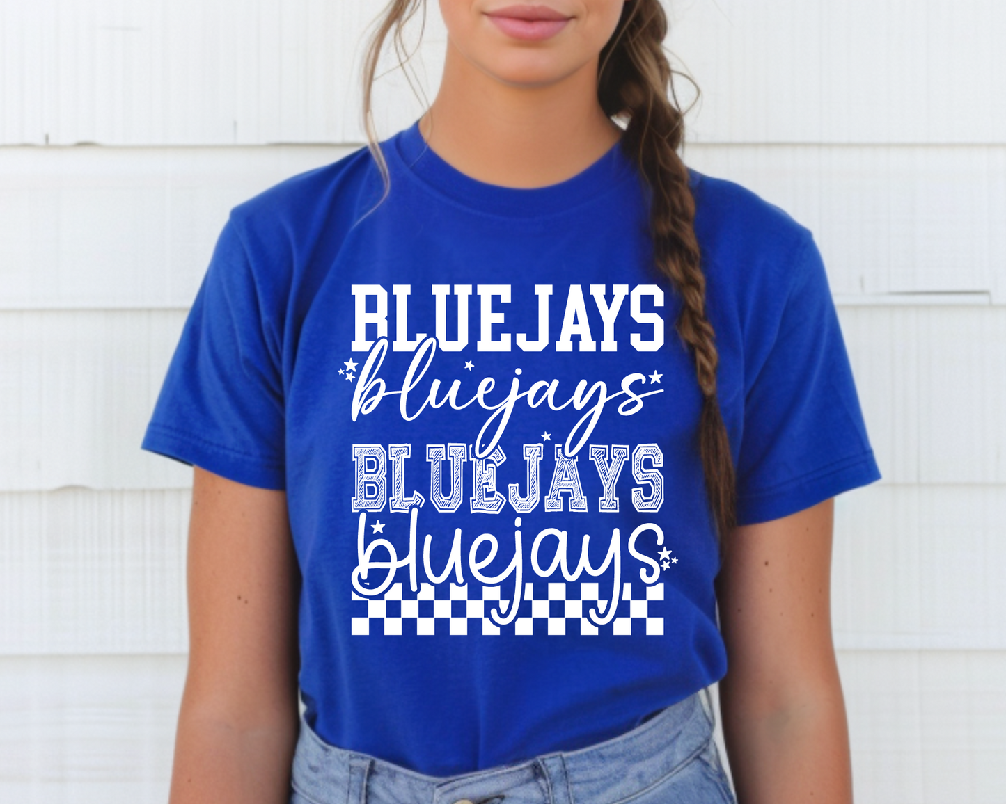 Bluejays Script Stack T-shirt