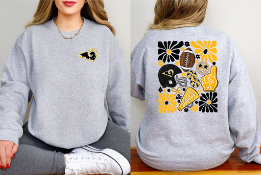 SEP Rams Boho Football Sweatshirt