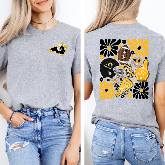 SEP Rams Boho Football T-shirt