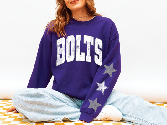 Bolts Star Sleeve Sweatshirt