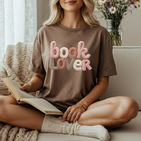 FAUX Yarn Book Lover T-shirt
