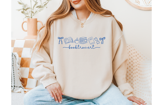 Booktrovert Simple Sweatshirt