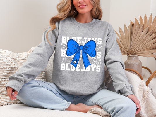 Coquette Bow Bluejays Sweatshirt