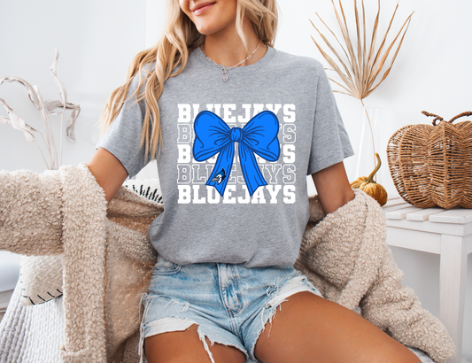 Coquette Bow Bluejays T-shirt