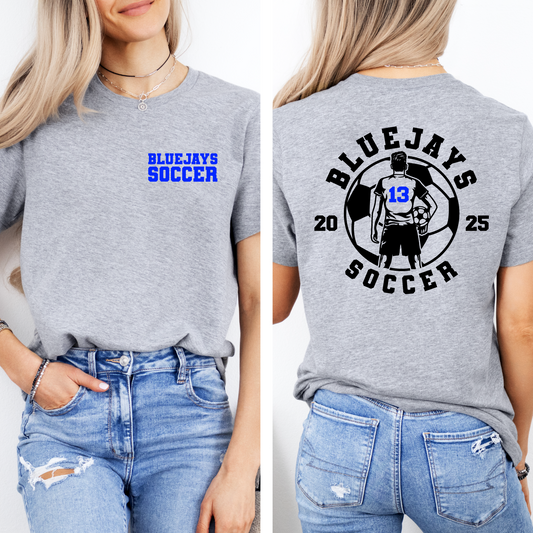 Soccer - BOYS - Personalized Bluejays T-shirt