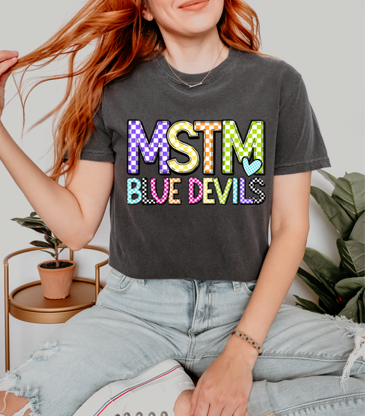 MSTM Blue Devils Bright Check T-shirt