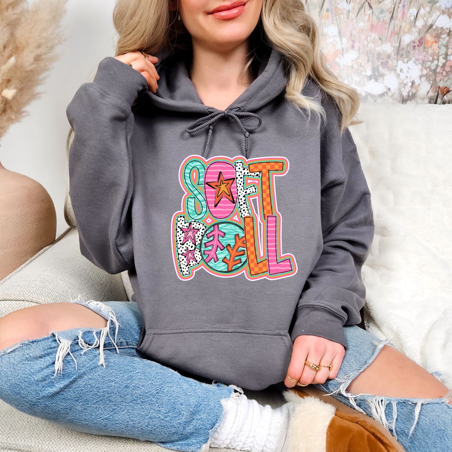 Bright Softball Sweatshirt