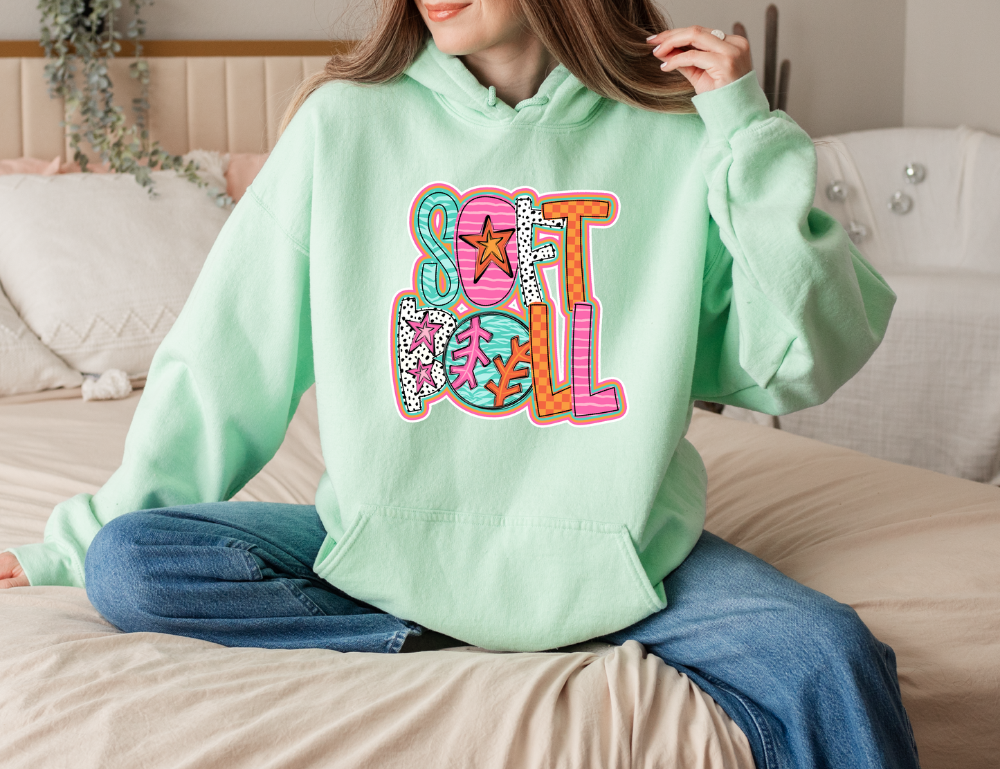 Bright Softball Sweatshirt