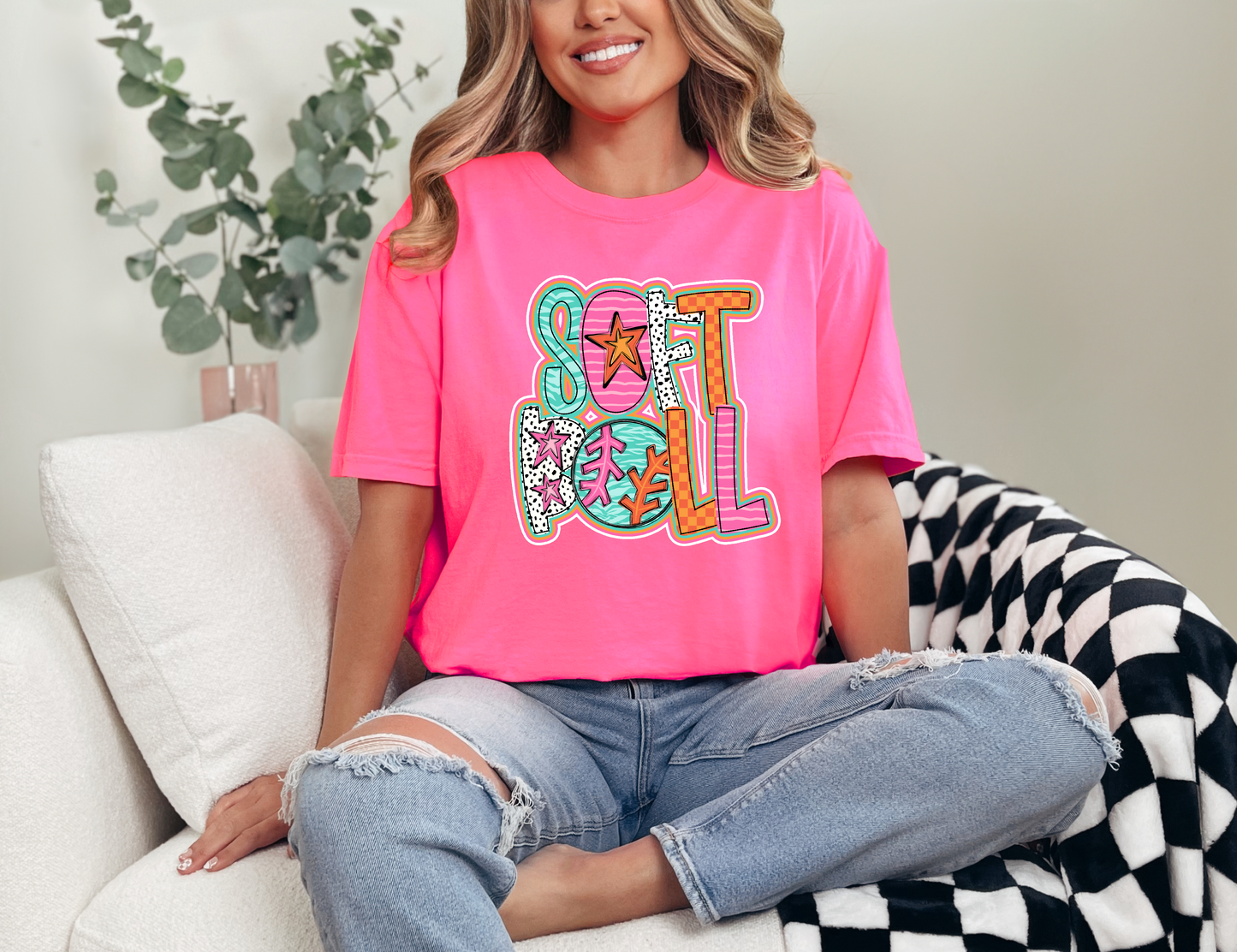 Bright Softball T-shirt