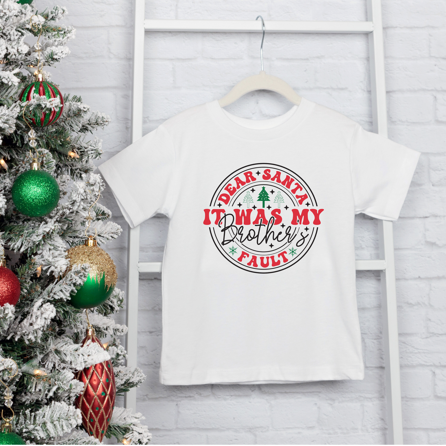 Dear Santa Sibling T-Shirt