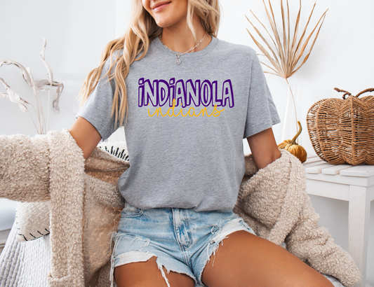 Indianola Indians Bubble T-shirt