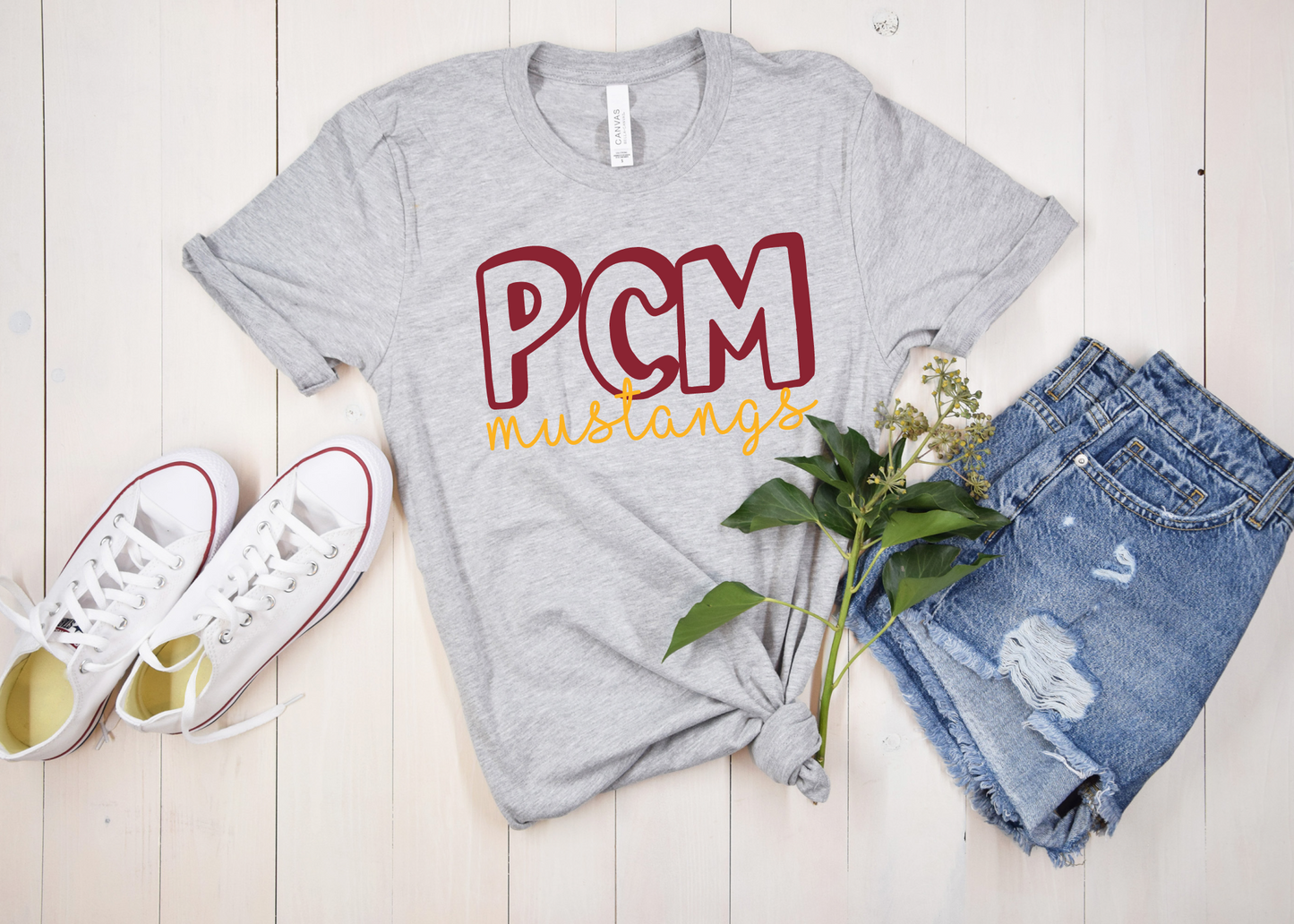 PCM Mustangs Bubble T-shirt