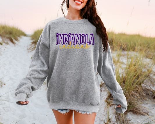 Indianola Indians Bubble Sweatshirt
