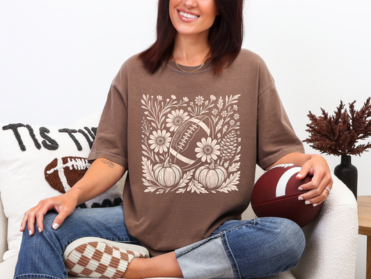 Floral Football T-shirt