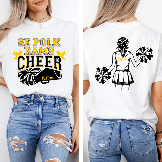 PERSONALIZED SEP Rams Cheer T-shirt