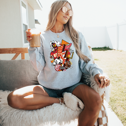 Just Here for the Snacks KC Sweatshirt