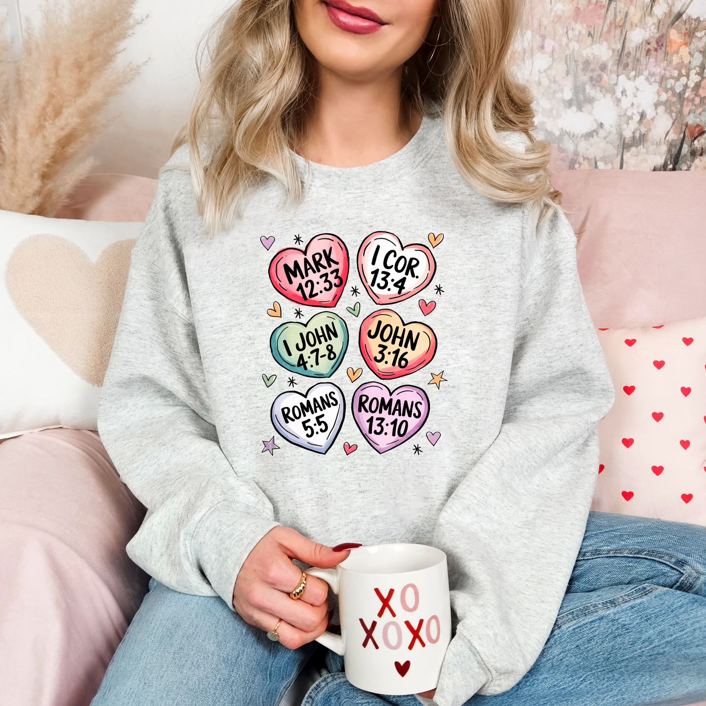 Valentine's Christian Candy Sweatshirt