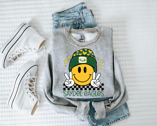 Saydel Eagles Smiling Beanie Sweatshirt