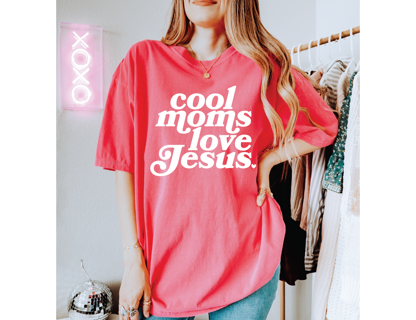 Cool Moms Love Jesus T-shirt