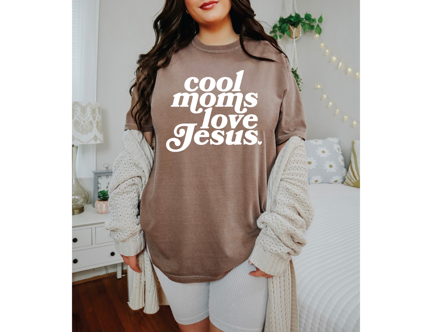 Cool Moms Love Jesus T-shirt