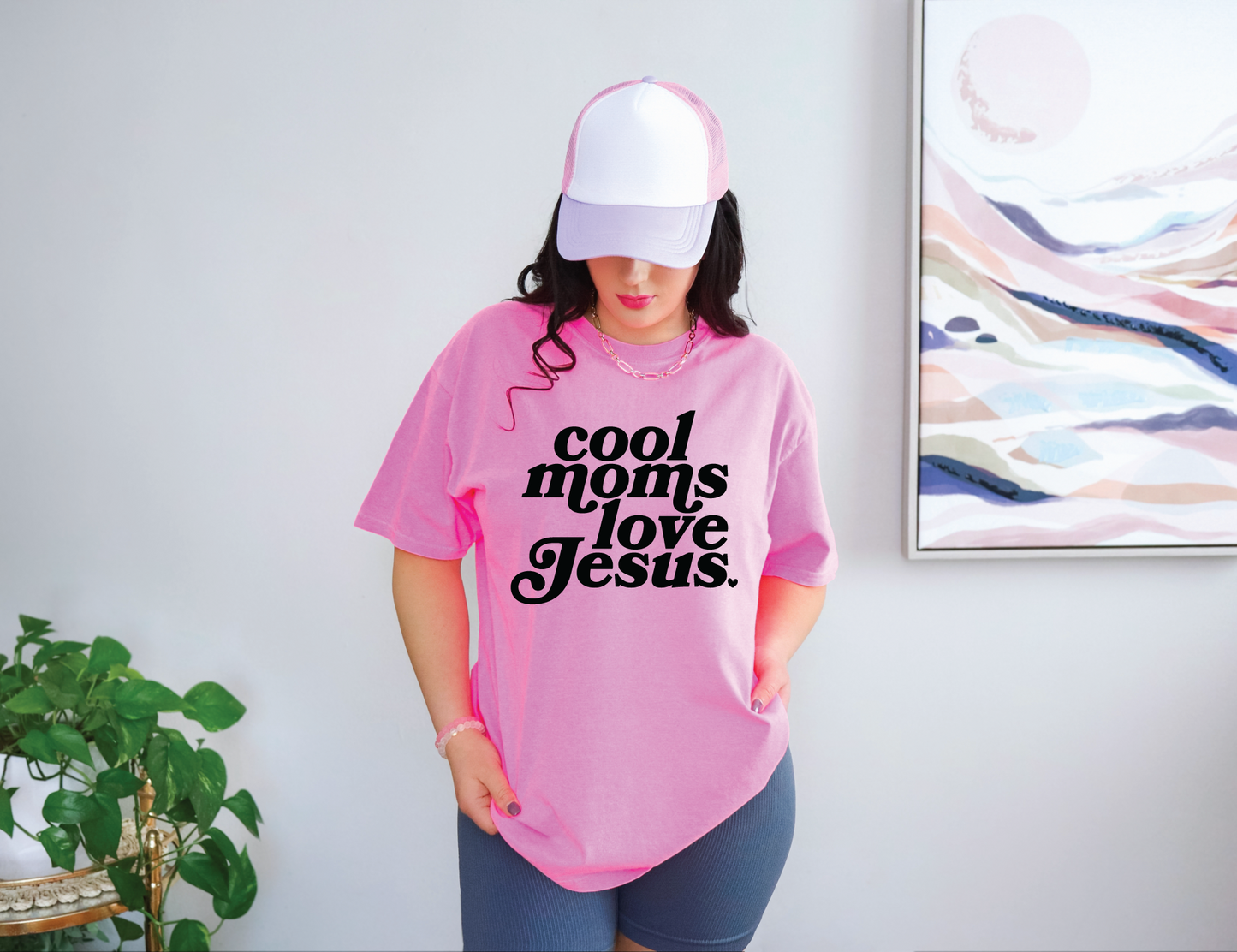 Cool Moms Love Jesus T-shirt