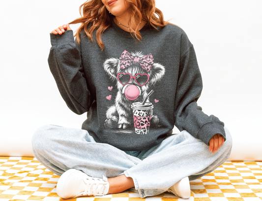 Cows Coffee and Bubblegum Sweatshirt