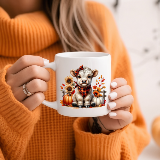 Fall Highland Cow Mug