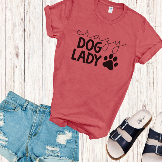 Crazy Dog Lady T-shirt