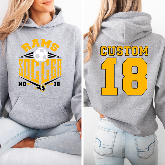 Soccer Customized Rams Sweatshirt