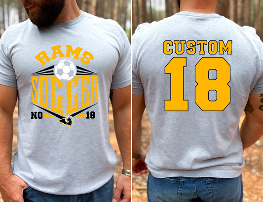 Soccer Customized Rams T-shirt