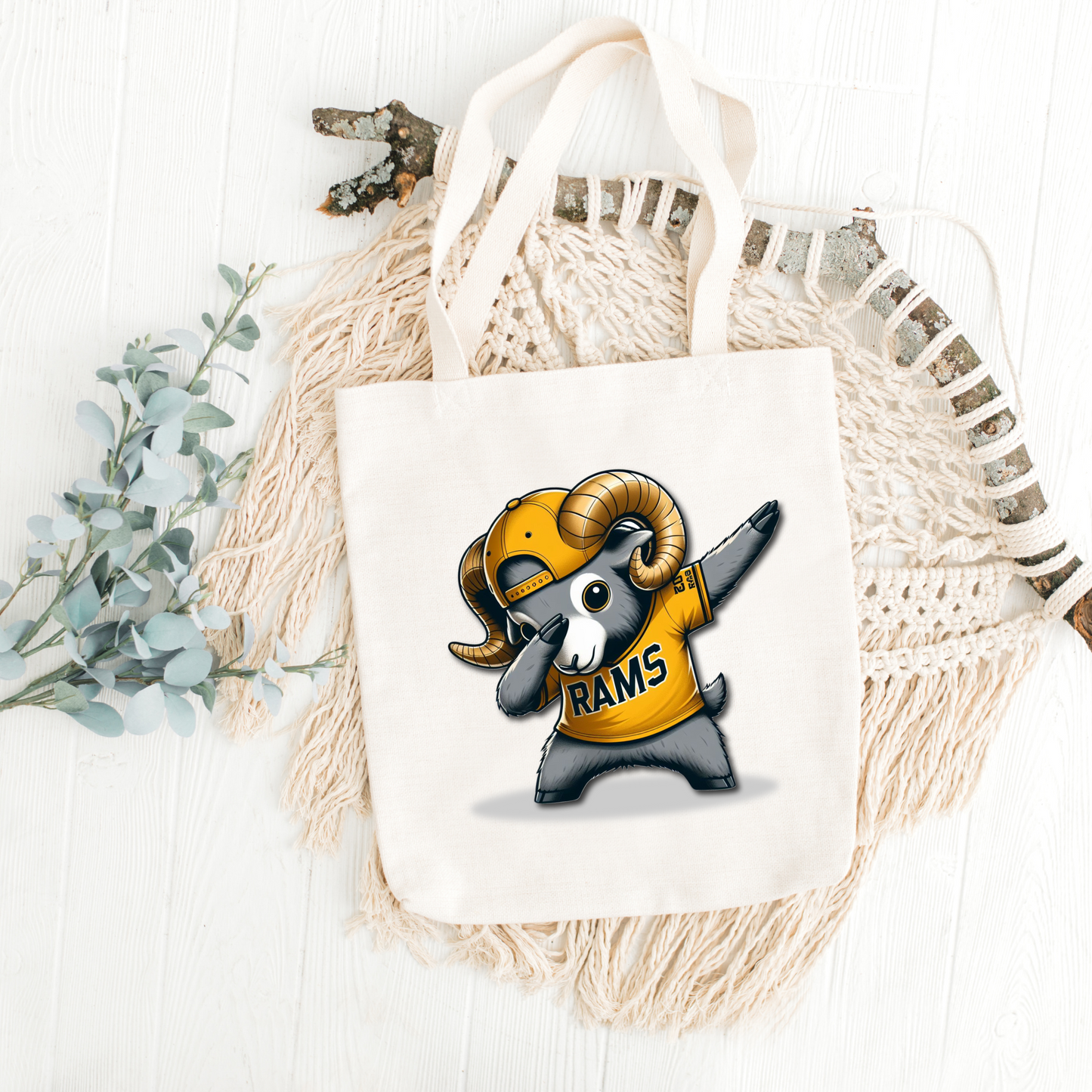 Dabbing Ram Tote Bag