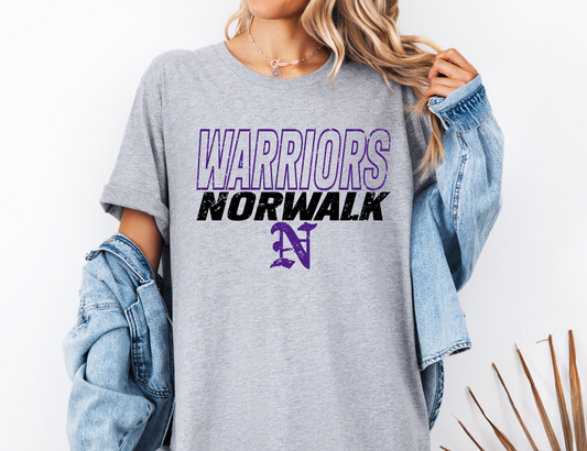 Norwalk Warriors Outline T-Shirt