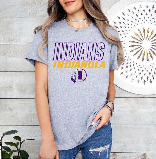 Indianola Indians Outline T-Shirt