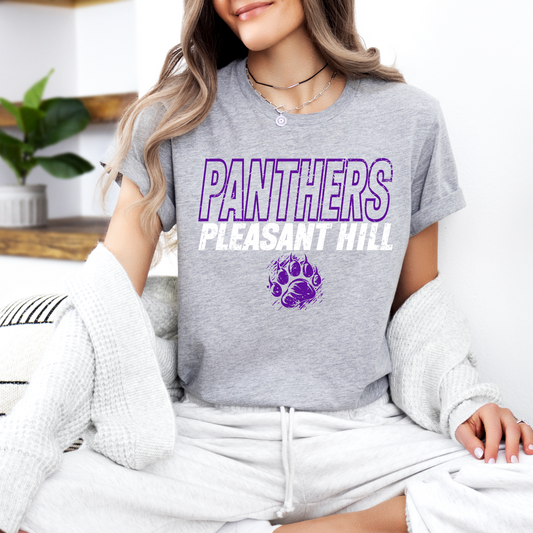 Pleasant Hill Panthers Outline T-Shirt