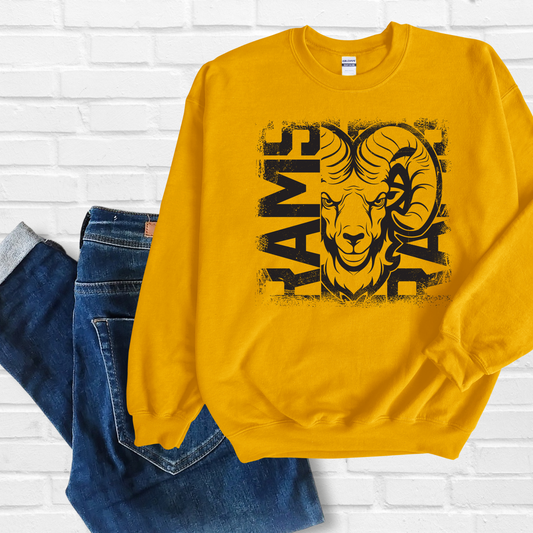 Distressed Rams Sweatshirt