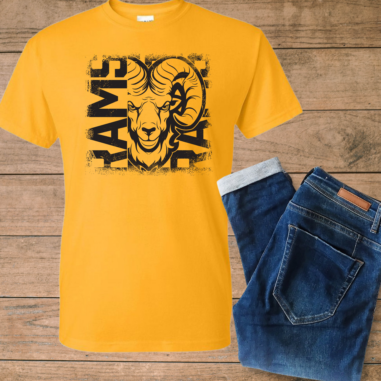 Distressed Rams T-shirt