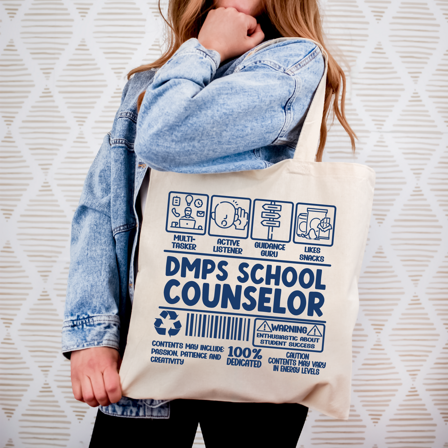 DMPS School Counselor Definition Tote Bag