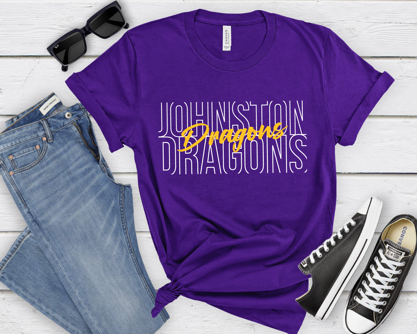 Layered Johnston Dragons T-shirt
