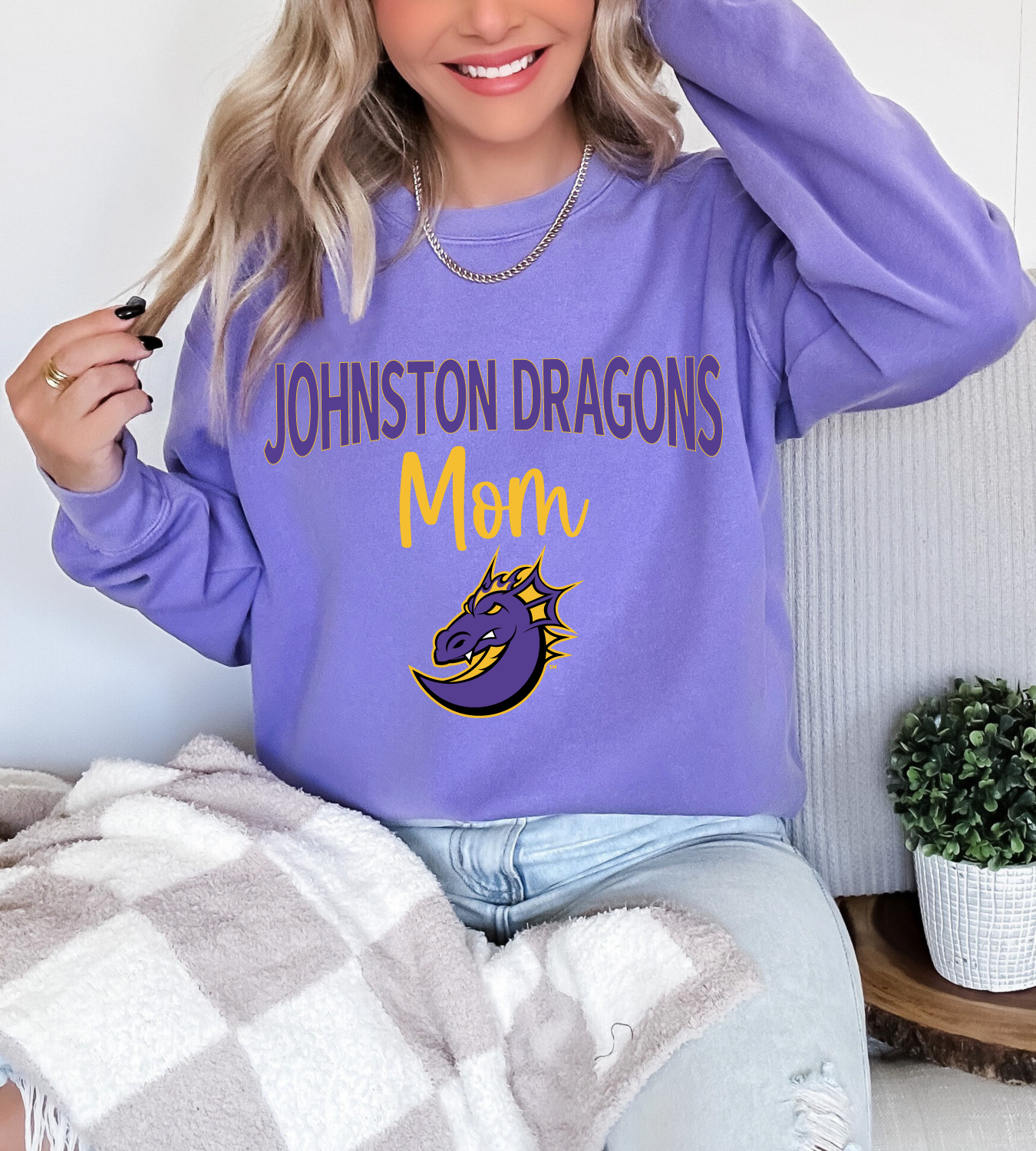 Johnston Dragons Mom Premium Sweatshirt