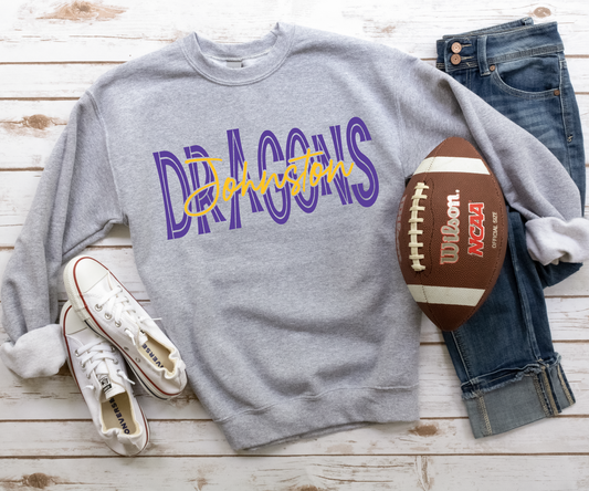 Johnston Dragons Overlay Sweatshirt