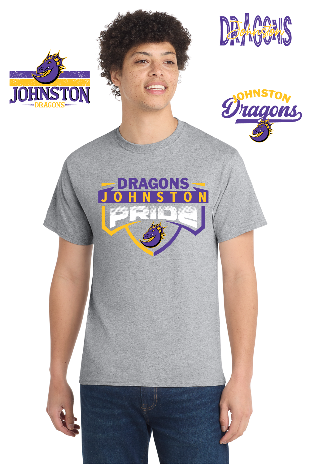 Johnston Dragons TALL T-shirt - ANY Design